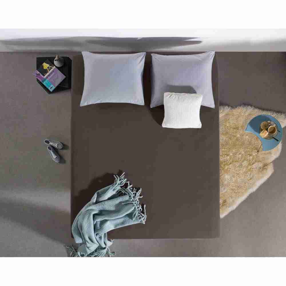 Dreamhouse Dubbel Jersey Hoeslaken Deep Taupe