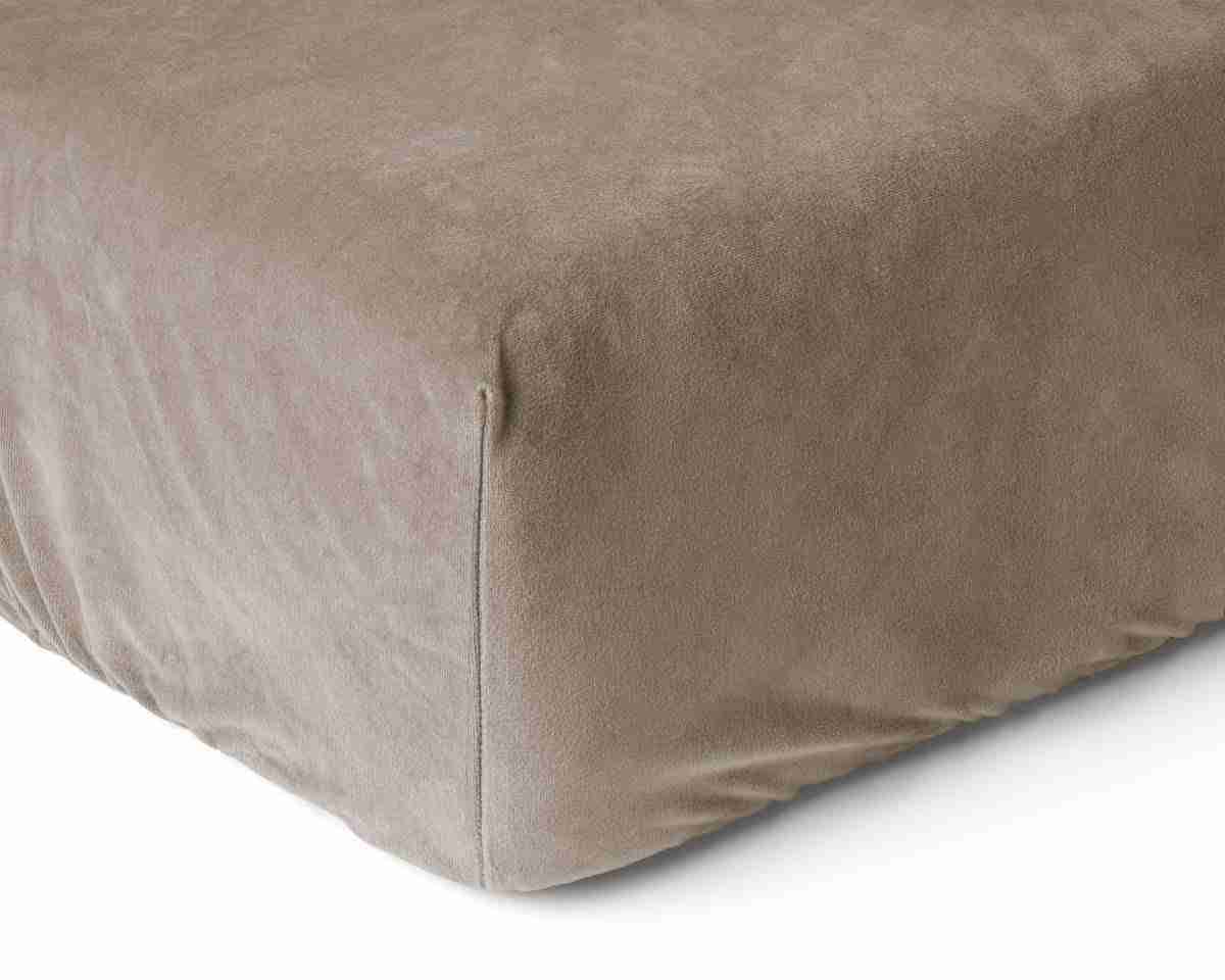 Sleeptime Velvet Hoeslaken Taupe