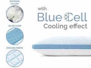 Dreamhouse 3D Blue Cell Tech Verkoelend Memory Foam Kussen White