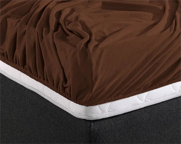 Dreamhouse Dubbel Jersey Hoeslaken Bruin