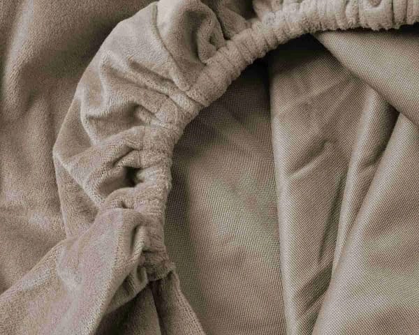 Sleeptime Velvet Hoeslaken Taupe