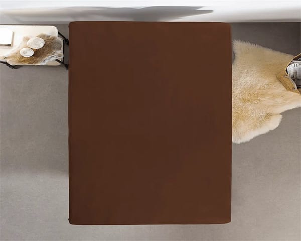 Dreamhouse Dubbel Jersey Hoeslaken Bruin