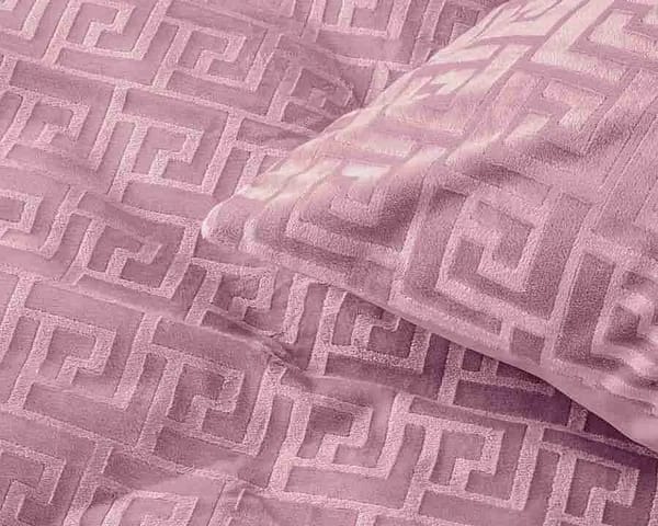 Sleeptime Embossed Velvet Fashion Roze