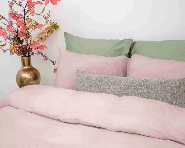 Dreamhouse Mousseline dekbedovertrek roze