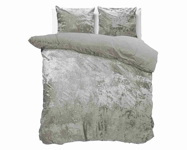 Crushed Velvet Metallic Zilver