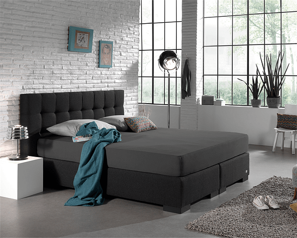 Dreamhouse-Dubbel-Jersey-Hoeslaken-Antraciet