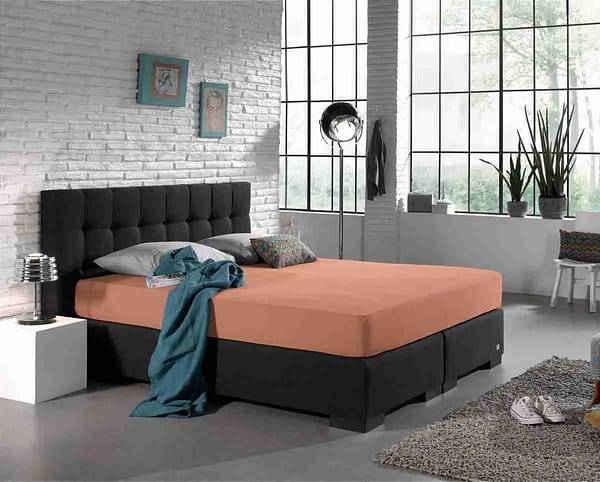 Dreamhouse Dubbel Jersey Hoeslaken Pastel Oranje