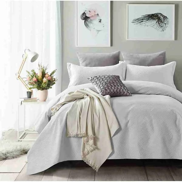 Sleeptime Bedsprei Wave White