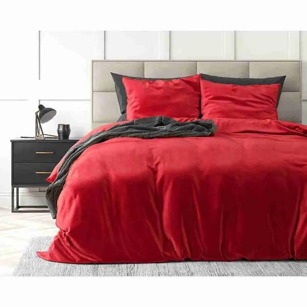 Sleeptime Velvet Uni Red