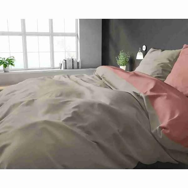 Sleeptime Double Face Taupe/Pink