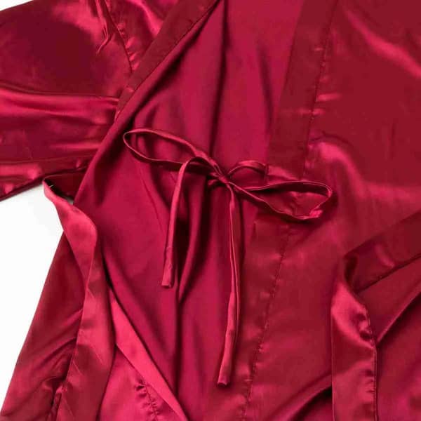 Dreamhouse Kimono Satijn Donker Rood