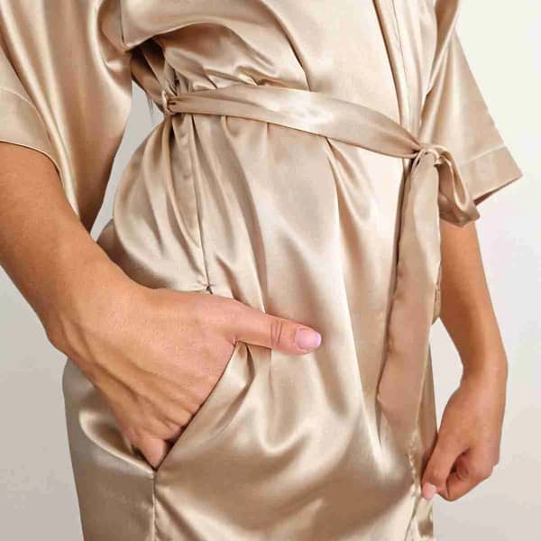 Dreamhouse Kimono Satijn Champagne